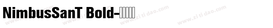 NimbusSanT Bold字体转换